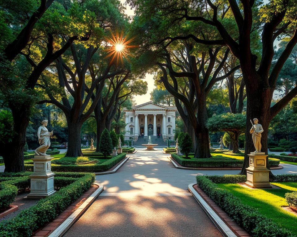 Villa Borghese,muzeum Galleria Borghese, ogród zoologiczny Bioparco