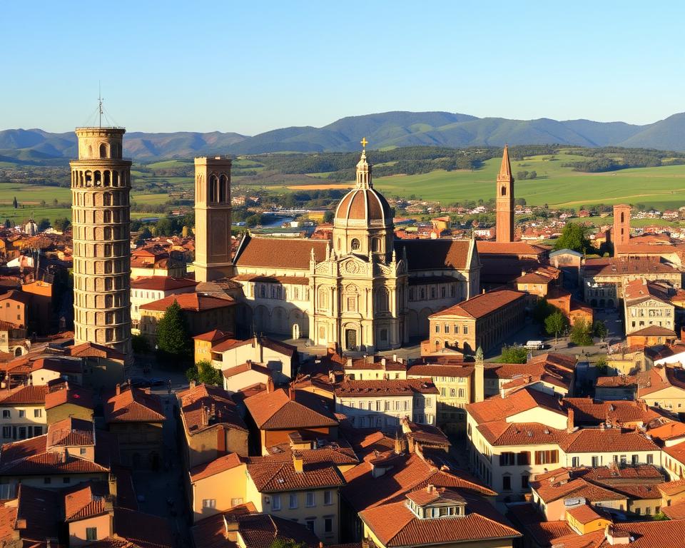 wieże Bolonia, Torre degli Asinelli, Torre Garisenda, panorama Bolonia