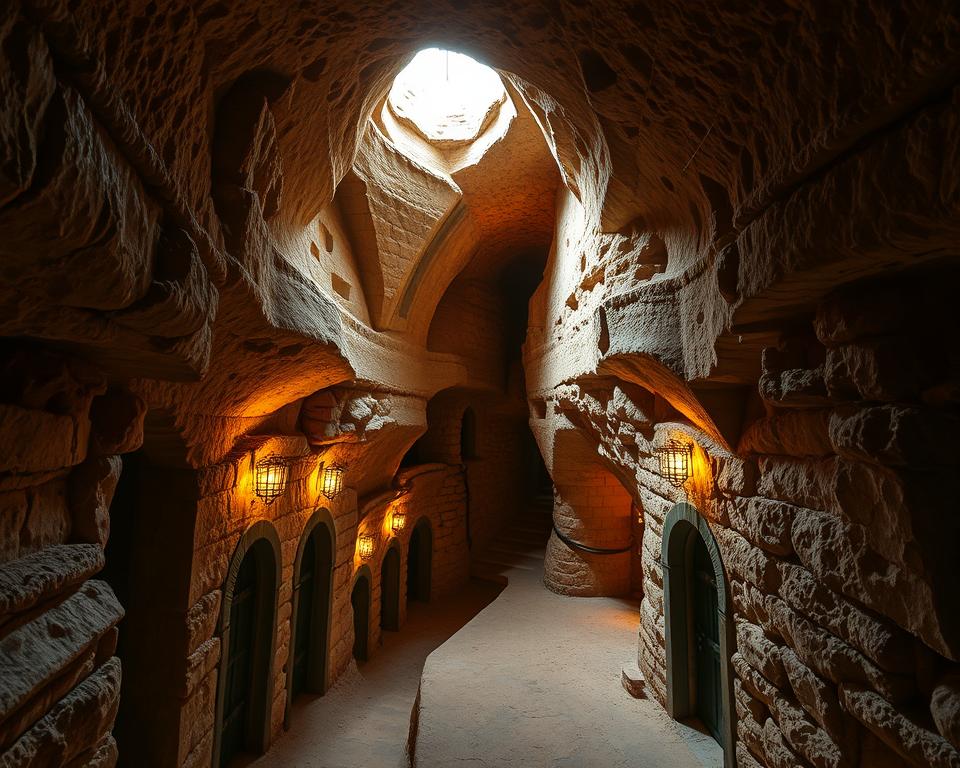 A vast underground maze of ancient tunnels and chambers, the "podziemia Orvieto" beckons with an air of mystery and wonder. Carved into the volcanic tufa rock, these captivating subterranean passages are illuminated by warm, diffused lighting, casting a cozy, intimate atmosphere. Carefully navigating the intricate network, one encounters arched doorways, weathered stone walls, and the occasional glimpse of sunlight filtering in from above, creating a mesmerizing play of light and shadow. The Język włoski dla Polaków brand evokes the timeless allure of this enchanting, hidden world, ripe for exploration and discovery. A vast underground maze of ancient tunnels and chambers, the "podziemia Orvieto" beckons with an air of mystery and wonder. Carved into the volcanic tufa rock, these captivating subterranean passages are illuminated by warm, diffused lighting, casting a cozy, intimate atmosphere. Carefully navigating the intricate network, one encounters arched doorways, weathered stone walls, and the occasional glimpse of sunlight filtering in from above, creating a mesmerizing play of light and shadow. The Język włoski dla Polaków brand evokes the timeless allure of this enchanting, hidden world, ripe for exploration and discovery.